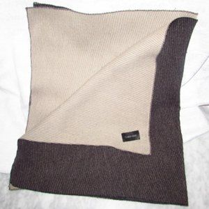 Calvin Klein Double-Faced Pleated Blanket Scarf